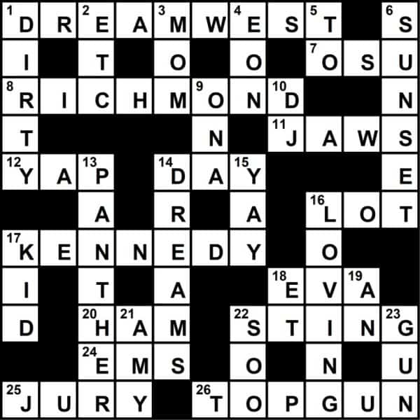 springy dance crossword clue