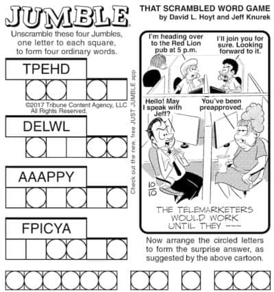 Jumble Puzzles for Kids and Adults | BOOMER Magazine