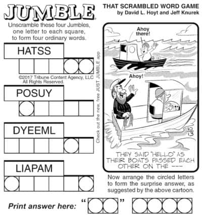 Jumble to Exercise Your Brain | BOOMER Magazine