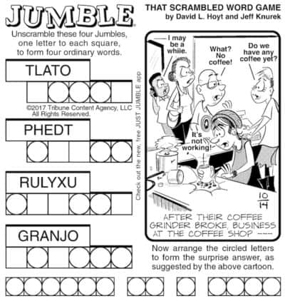 Jumble Puzzle Fun For Kids And Adults | BOOMER Magazine