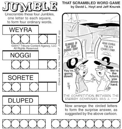 Jumble Puzzles for Fun and Mental Fitness | BOOMER Magazine