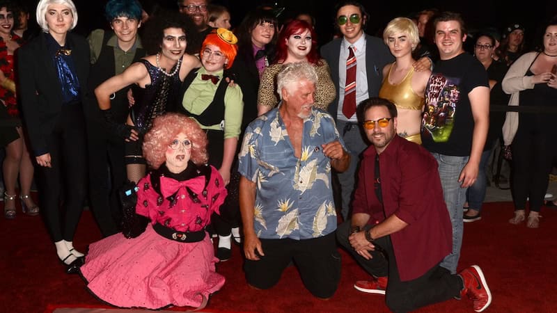 Barry Bostwick, center, at a Rocky Horror Picture Show special screening