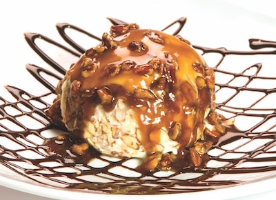 Nutty D'Angelo dessert at Perry’s Steakhouse & Grille in Richmond, Virginia