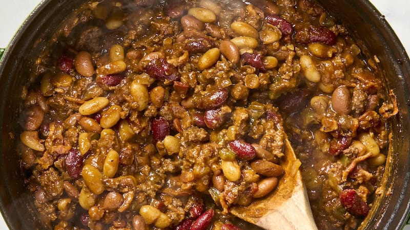 Cowboy Beans: This classic barbecue side dish utilizes pantry staples and comes together in just one pot.