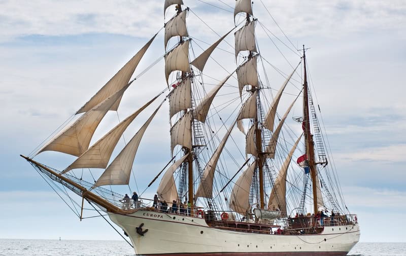 Tall ship Europa. Image by Matt Jacques. Used with What's Booming June 6 to promote Norfolk Harborfest
