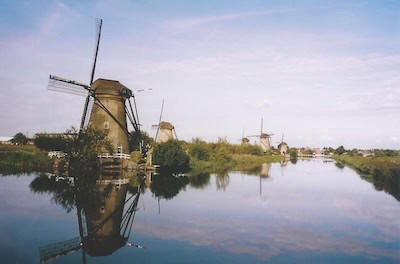 Windmills at Kinderdijk in Rotterdam. PHOTO CREDIT: Alblasserdam