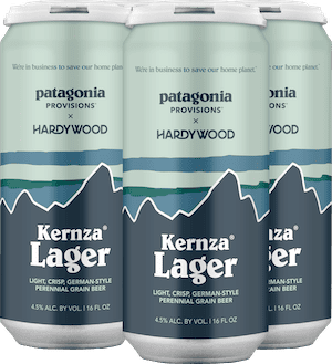 Hardywood Kernza Lager in cans