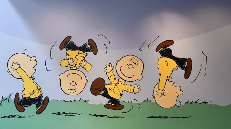 Charlie Brown cartoon figures. From the Charles Schulz library and museum. Image by Ritu Jethani. Used in What's Booming August 15 to 22 for sharing news of Charlie Brown musical from SPARC