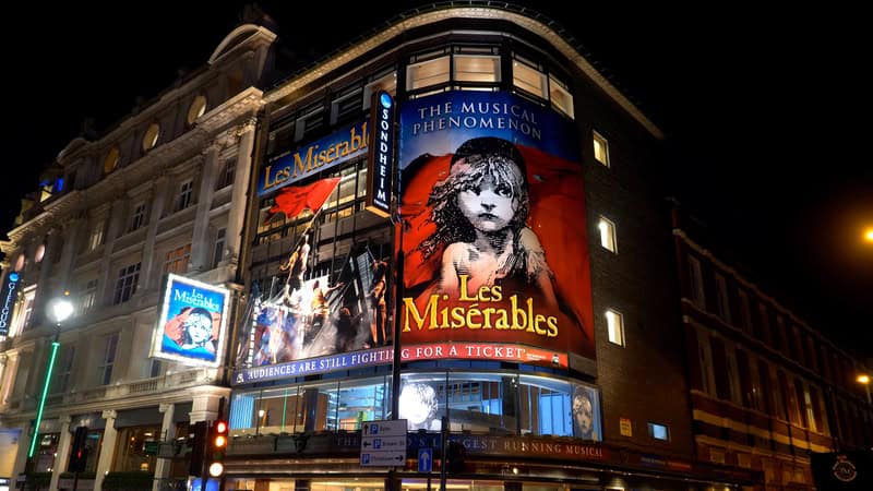 Les Miserables musical at Sondheim theater in London - LONDON, UNITED KINGDOM - DECEMBER 11, 2019. by 4kclips. For ‘Les Mis’ Confession