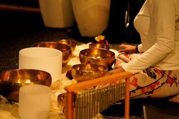 Ceremonial bowls as part of • Time to Heal. A guided meditation practice & libation ceremony a 16.19 Richmond, for September 2024