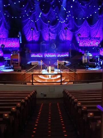 Stage at the Ryman Auditorium in Nashville, Tennessee. Image by Cynthia Hanevy