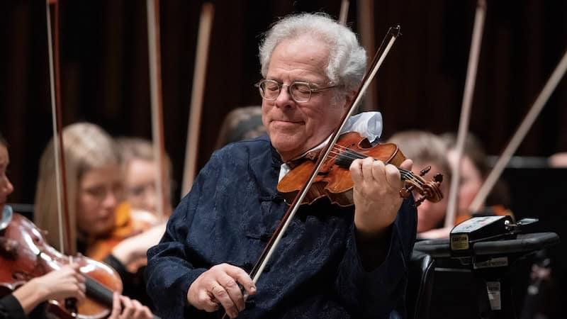 Itzhak Perlman performs Beethoven's Violin Concerto with the BYU Philharmonic Orchestra at the de Jong Concert Hall on BYU's Campus. Used in Richmond, VA, with What's Booming: September 5 to 12, to promote the Strad event