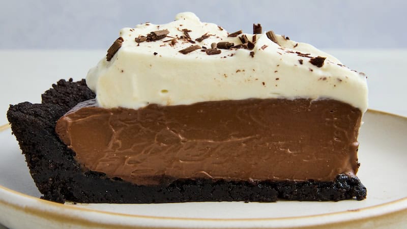 Made with dark chocolate, cream cheese, and a hint of espresso powder, it's the only chocolate cream pie recipe you need.