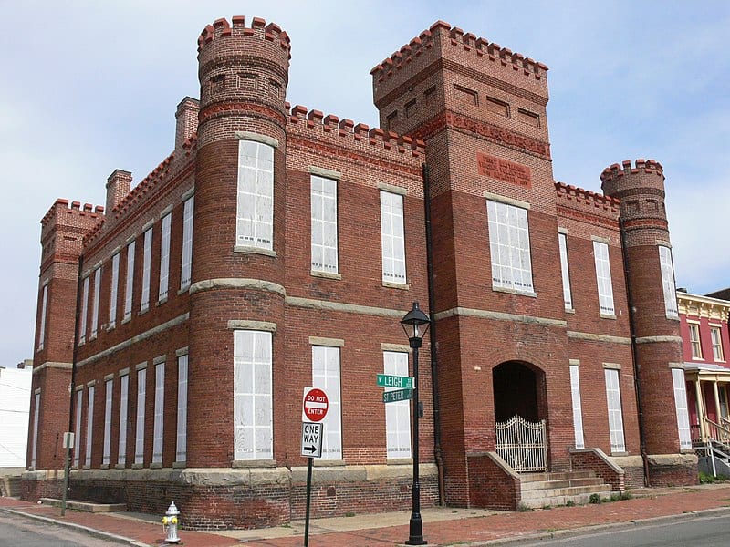 The Leigh Street Armory, in Jackson Ward, Richmond, Virginia, now home to the Black History Museum and Cultural Center of Virginia. Image by Morgan Riley