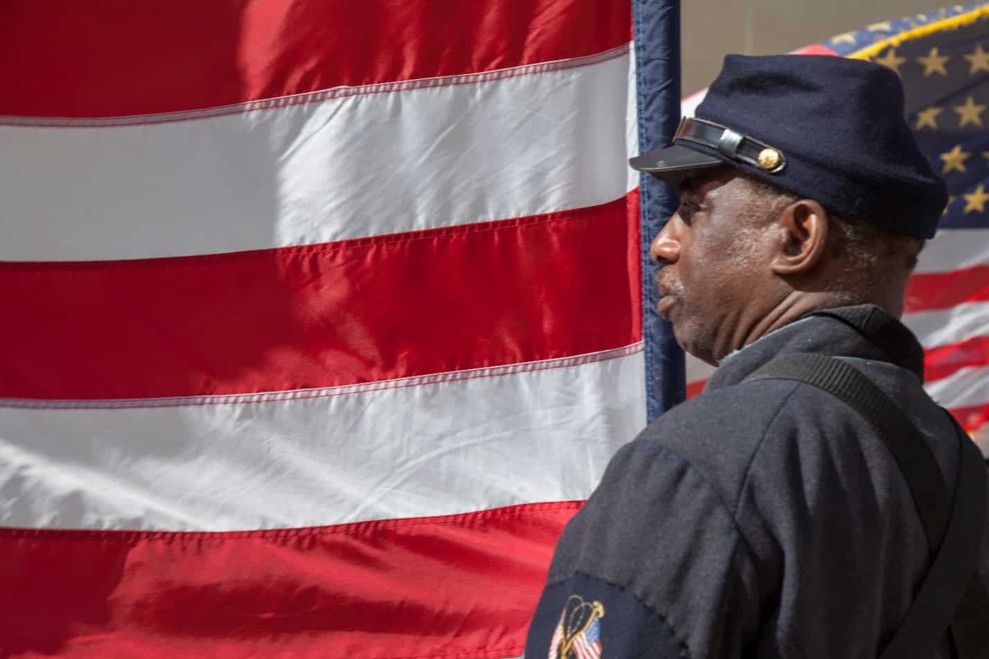 National Park Service Photo of a Reenactor, CW solider, USCT (US Colored Troops). For October 31 newsletter