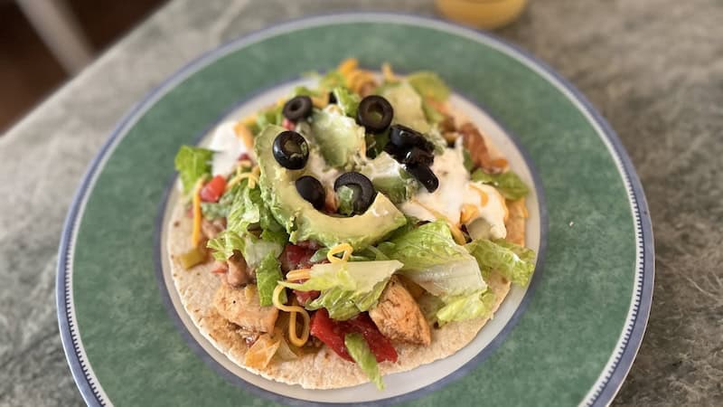 Chicken tostadas are easy for any gathering. (Diane Rossen Worthington/TCA)