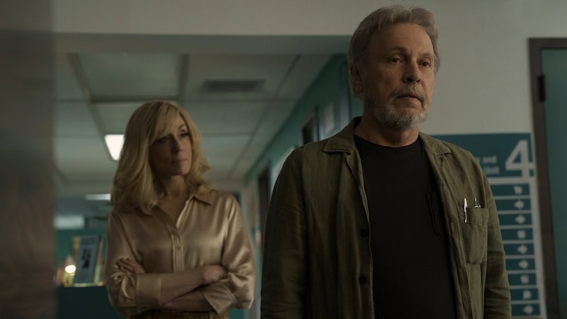 Judith Light, left, and Billy Crystal in “Before.” CREDIT: (Apple TV+TNS).