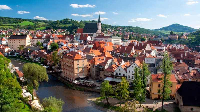 With its awe-inspiring castle, delightful Old Town of shops and cobbled lanes, beautifully preserved architecture, and easy canoeing options, Český Krumlov has been discovered – but not spoiled – by tourists. CREDIT: Cameron Hewitt, Rick Steves’ Europe