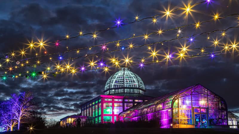 Conservatory at Lewis Ginter Botanical Garden, used in What's Booming November 14 to 21. Image by Tom Hennessy