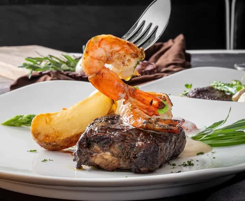 Shrimp and steak, header from Norfolk Restaurant Week. Used with What's Booming, January 9 to 16