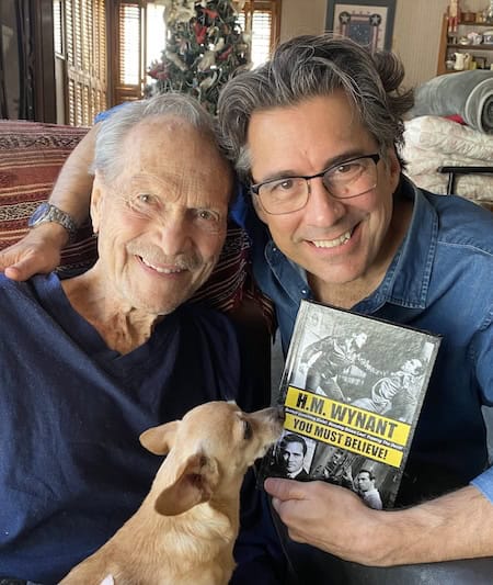 H.M. Wynant at 97 with Steven Peros, the author of the biography